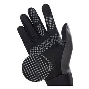 FanVince XL Running Gloves Touchscreen Winter Warm Windproof Black Gray